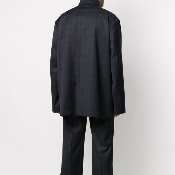 BALENCIAGA CHECK HIGH COLLAR JACKET (UNISEX) - Picture 12 of 14